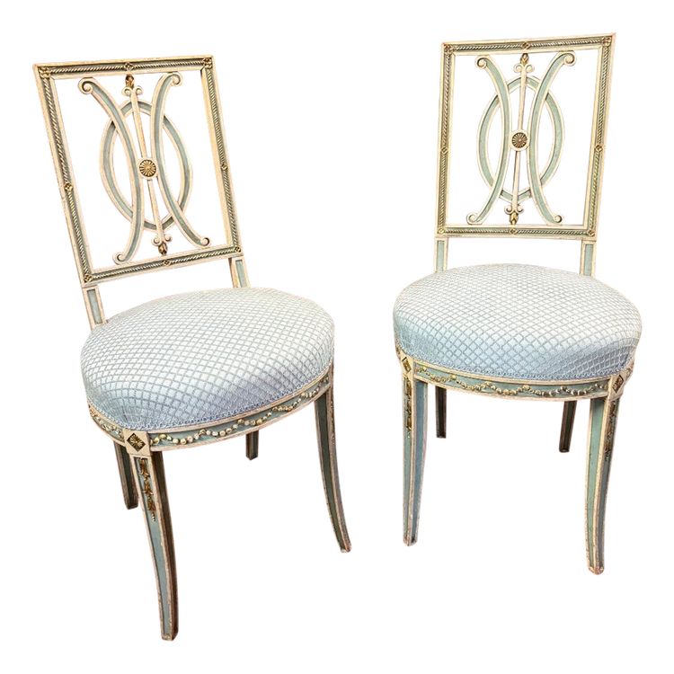 PAIRE DE CHAISES DIRECTOIRE LOUIS XVI