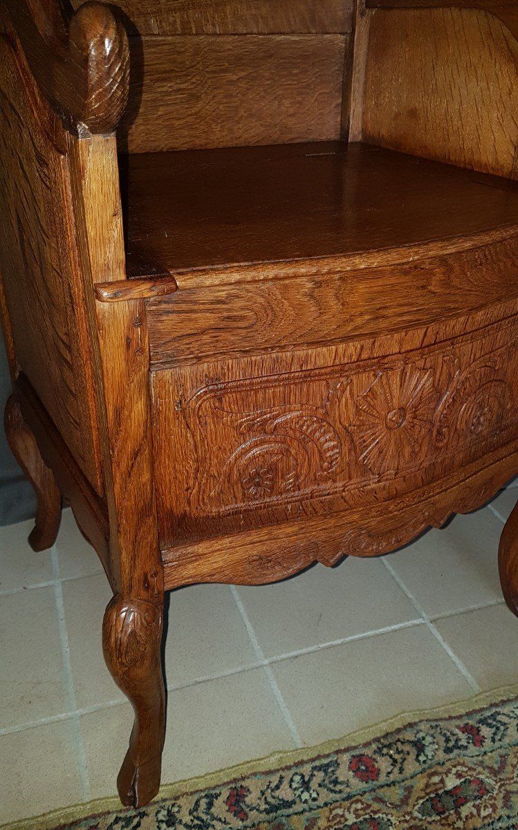 Chayère or Cathedra in Oak, Late 18th Century