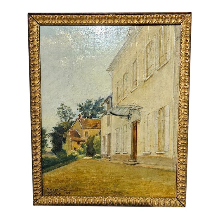 Impressionistisches Gemälde von André Turin 1879 - 1964 - "Le Boisgeloup"