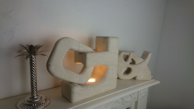 Stone lamp by Albert Tormos 