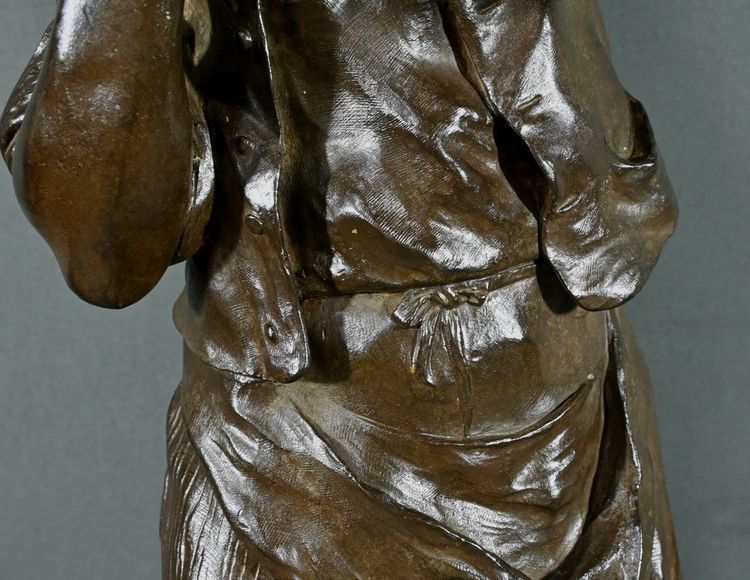 Important Bronze “The Man with the Pipe” signed M. Constant Favre – Late 19th century