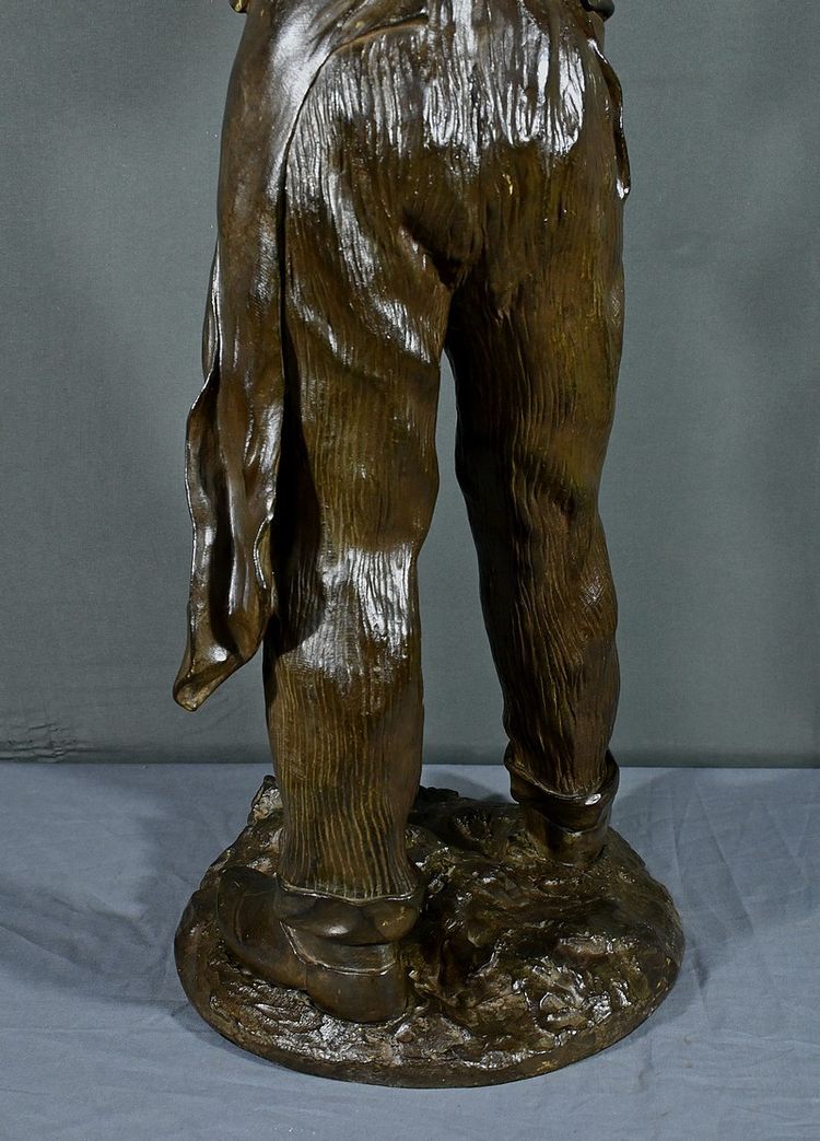 Important Bronze “The Man with the Pipe” signed M. Constant Favre – Late 19th century