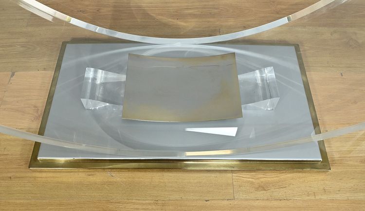 C. Hollis Jones Glass Table for Belgo Chrom – 1970