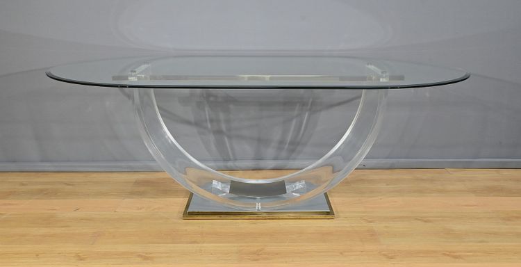 C. Hollis Jones Glass Table for Belgo Chrom – 1970