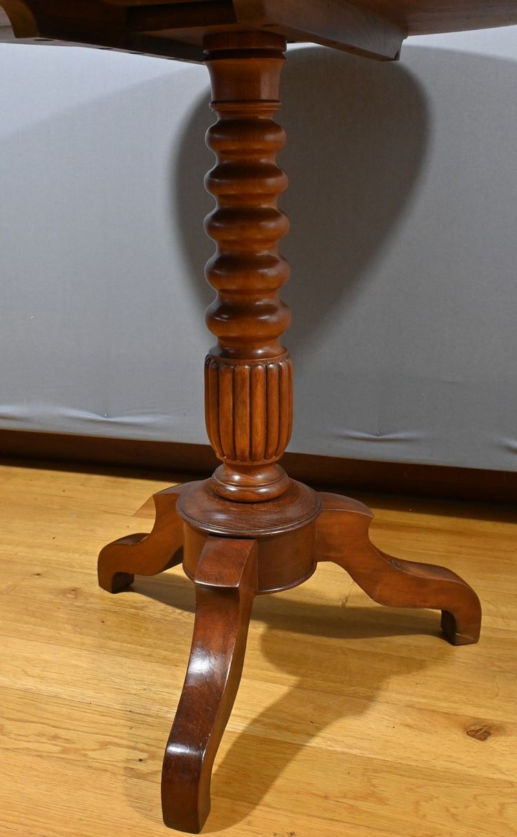 Mahogany System Pedestal Table, Louis Philippe Period – Mid-19th Century