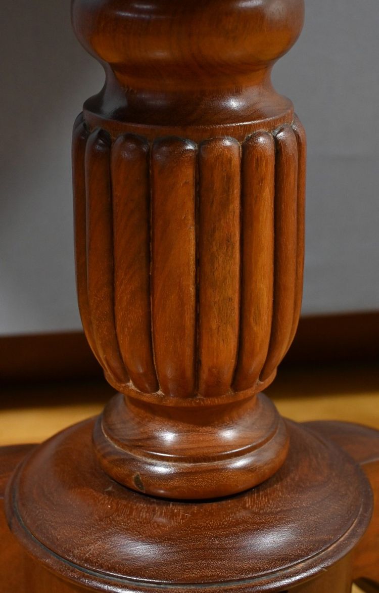 Mahogany System Pedestal Table, Louis Philippe Period – Mid-19th Century