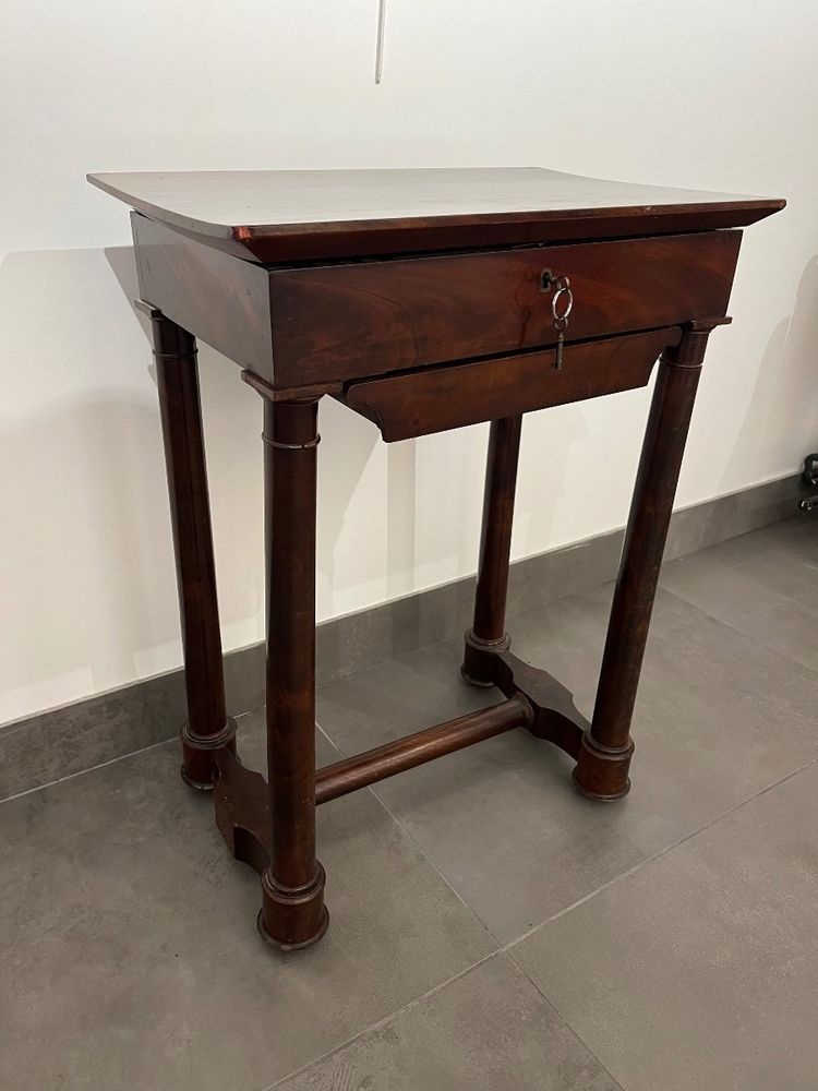 Empire period mahogany workbench