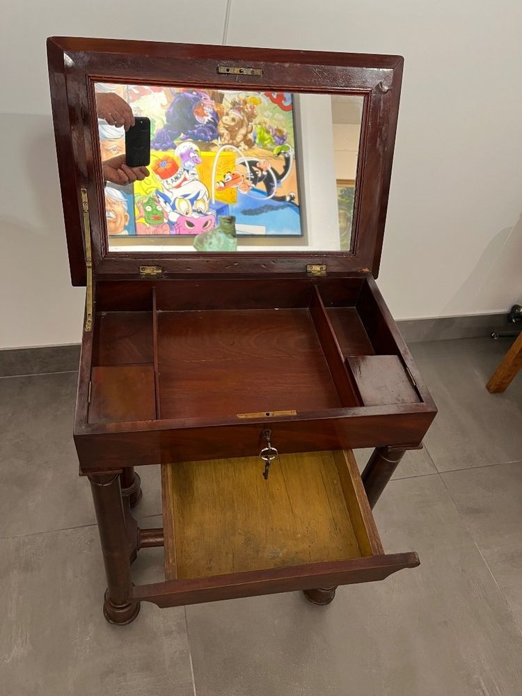 Empire period mahogany workbench