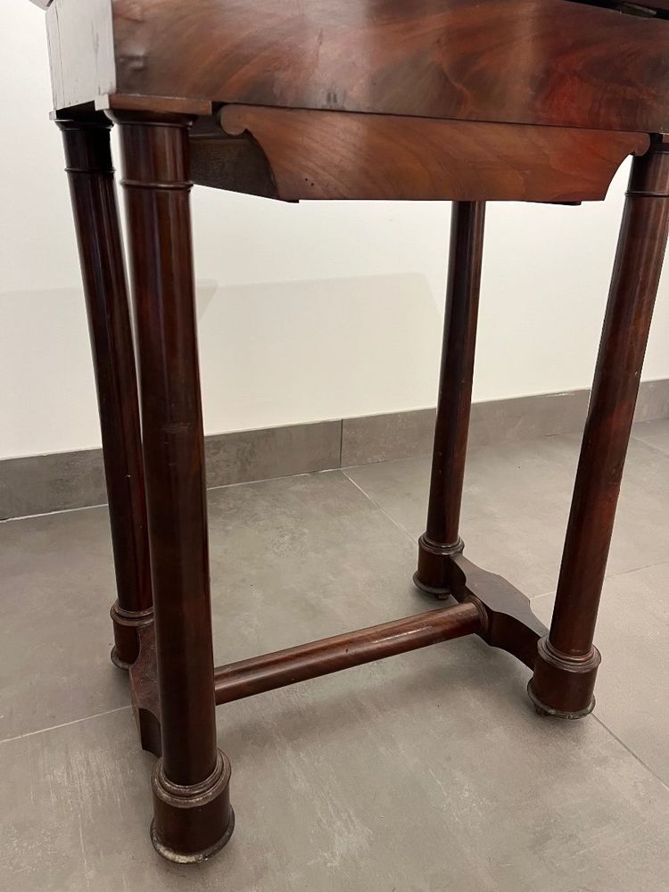 Empire period mahogany workbench