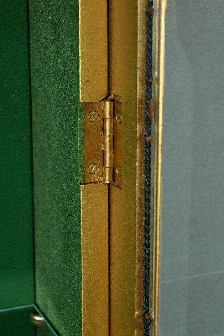 Gilded Wood Wall Display Case – Mid 20th Century