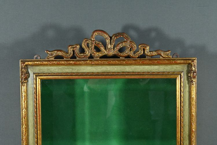 Gilded Wood Wall Display Case – Mid 20th Century