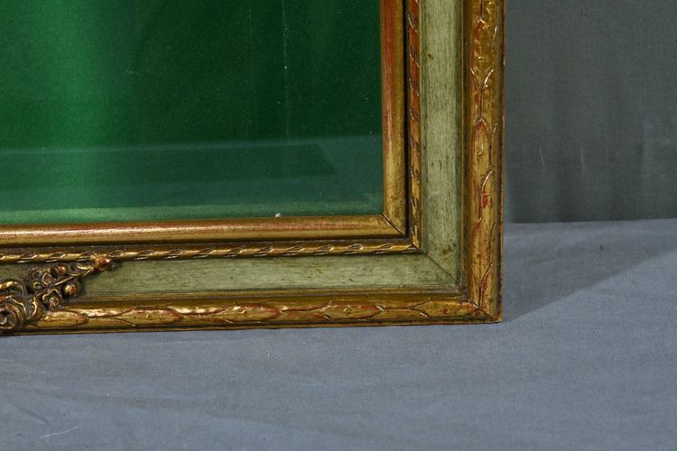 Gilded Wood Wall Display Case – Mid 20th Century