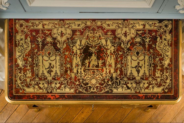 Louis XIV Mazarine chest of drawers attributed to Nicolas Sageot