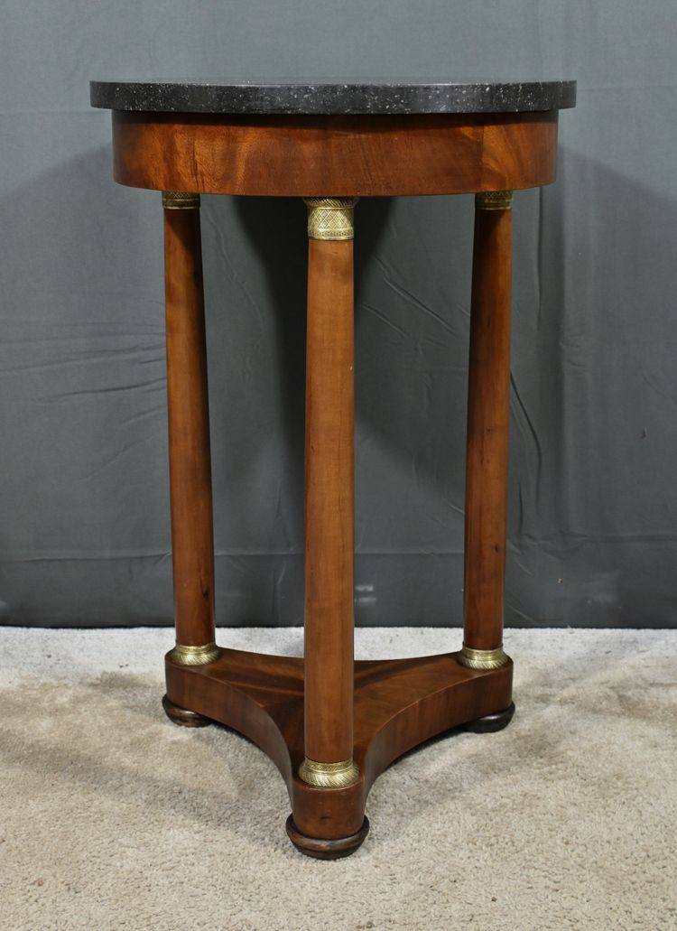 Tripod pedestal table in mahogany, Empire style – Early 20th century