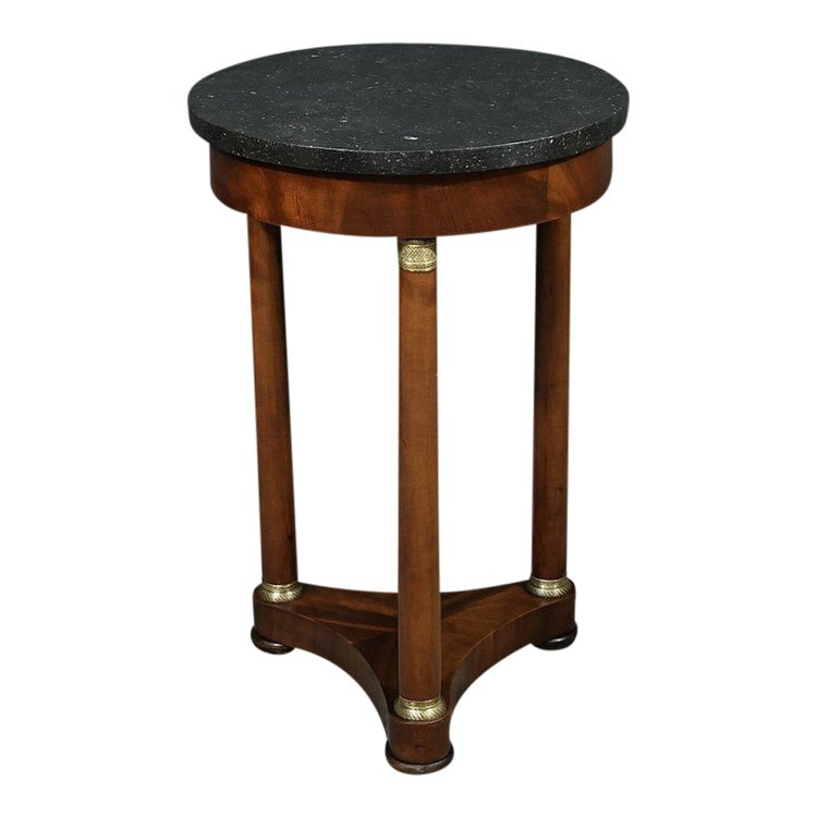 Tripod pedestal table in mahogany, Empire style – Early 20th century