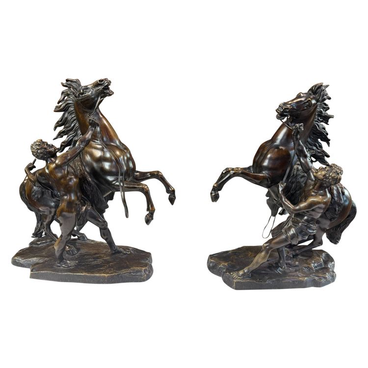 PAIR OF MARLY HORSES AFTER GUILLAUME COUSTOU