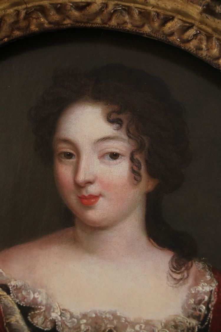 Portrait of an Elegant Young Woman in the Style of Pierre Mignard