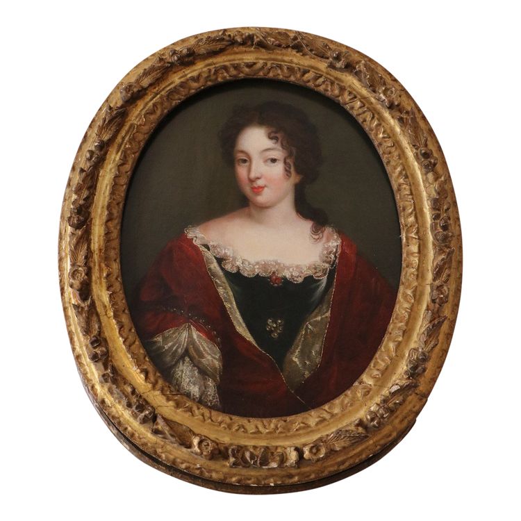 Portrait of an Elegant Young Woman in the Style of Pierre Mignard