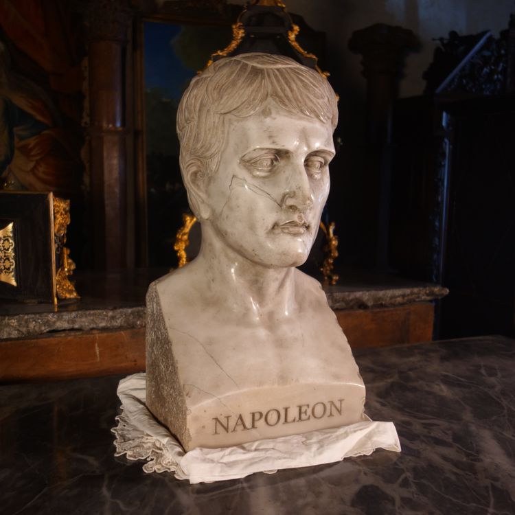 Bust of Napoleon in Carrara marble, after Chaudet