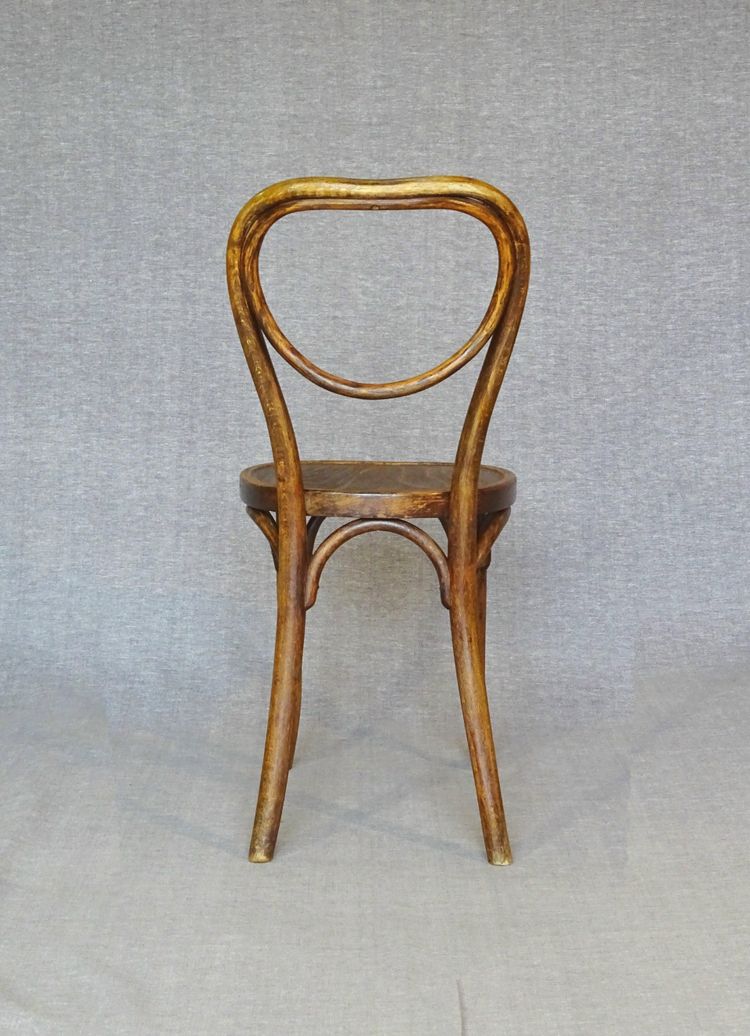 Set of 4 chairs No. 28 Thonet wooden seats - circa 1930 -