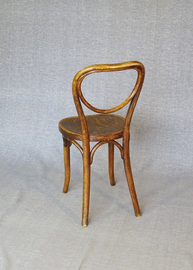 Set of 4 chairs No. 28 Thonet wooden seats - circa 1930 -