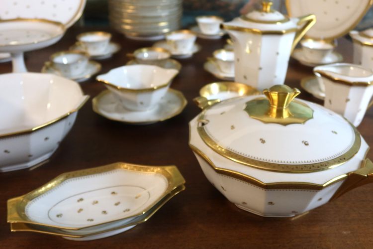 Important Limoges porcelain table service