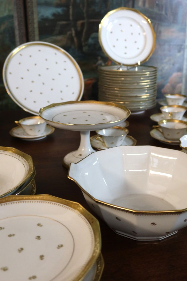 Important Limoges porcelain table service