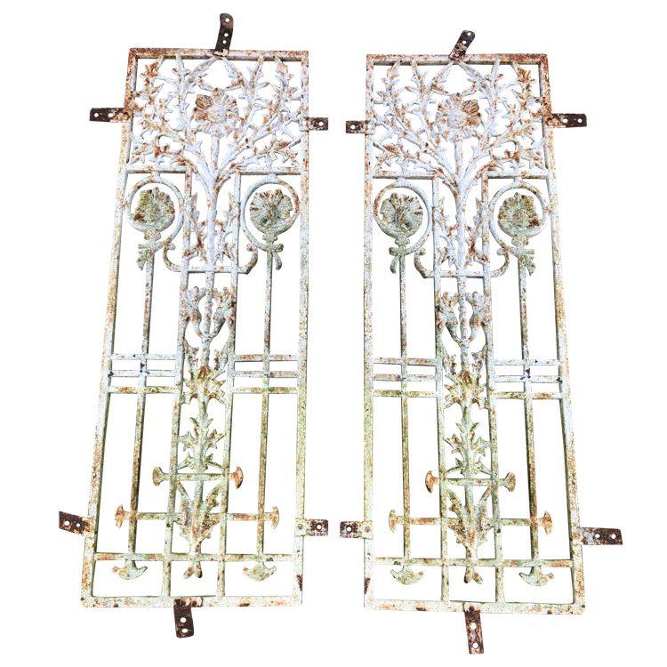 Pair of door grilles