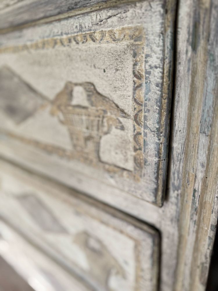 19th century Louis XVI Liège chest of drawers with patina