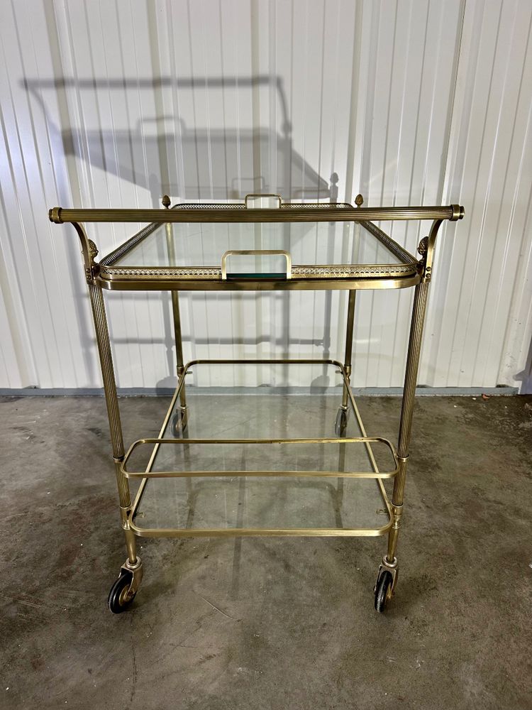 1970s Neoclassical Style Rolling Trolley