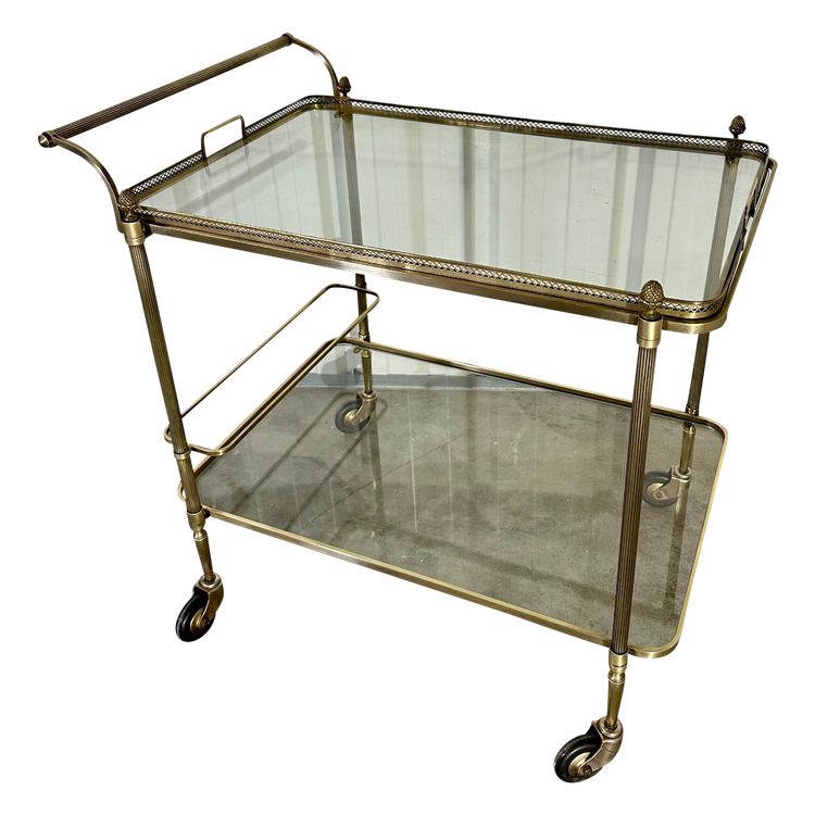 1970s Neoclassical Style Rolling Trolley