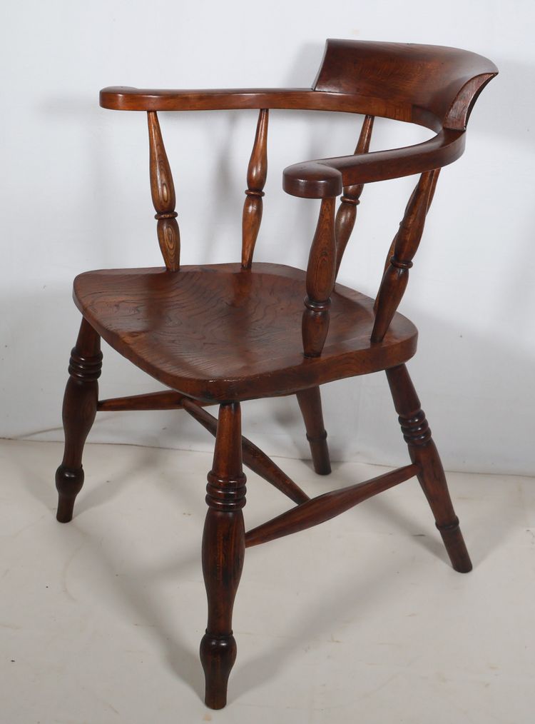 English Windsor Style Armchair Victorian Era