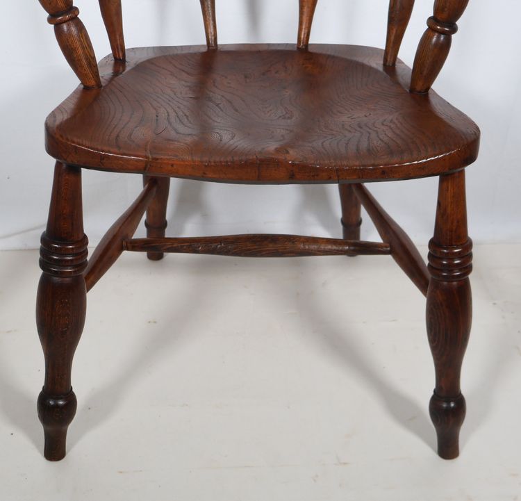 English Windsor Style Armchair Victorian Era