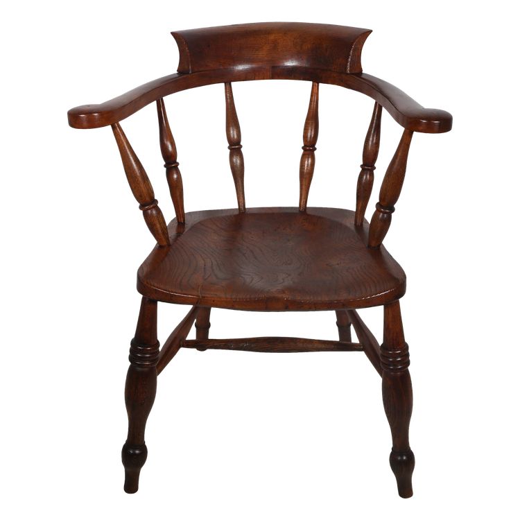 English Windsor Style Armchair Victorian Era