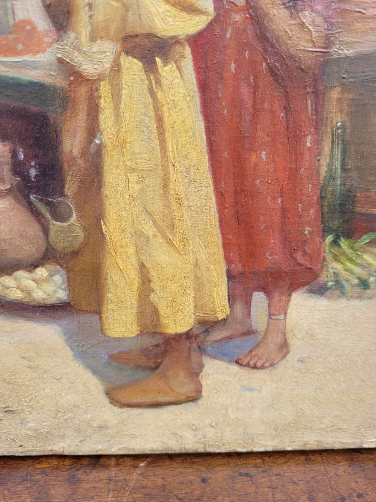 R Weisse, Street Scene, Orientalist Hst, Late 19th Early 20th Century