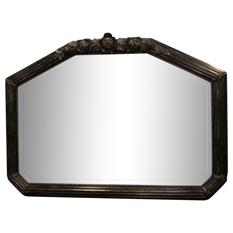 82 X 61 Cm Art Deco Mirror, Beveled Glass