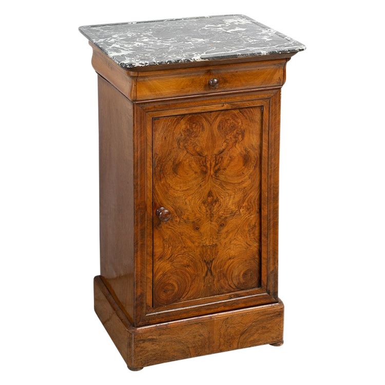 old 19th century bedside table