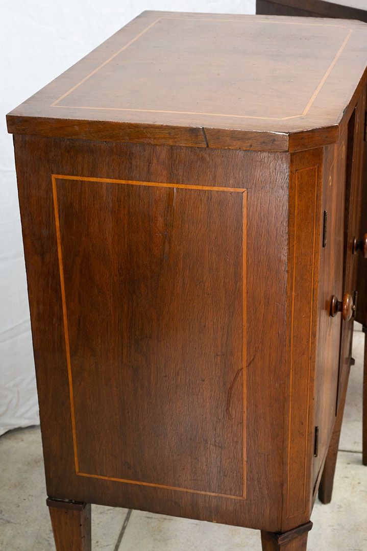 Pair of small antique Italian sideboards, 18th century.