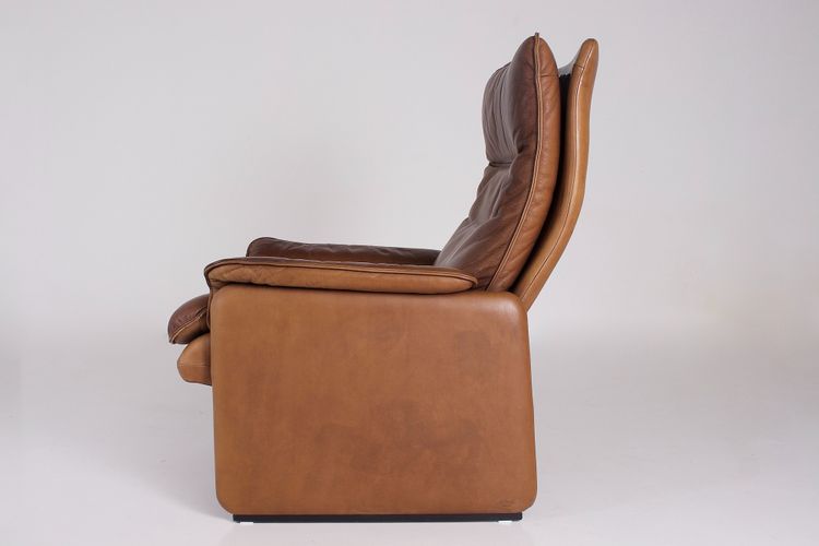 Fauteuil et Ottoman en cuir de Sede DS-50