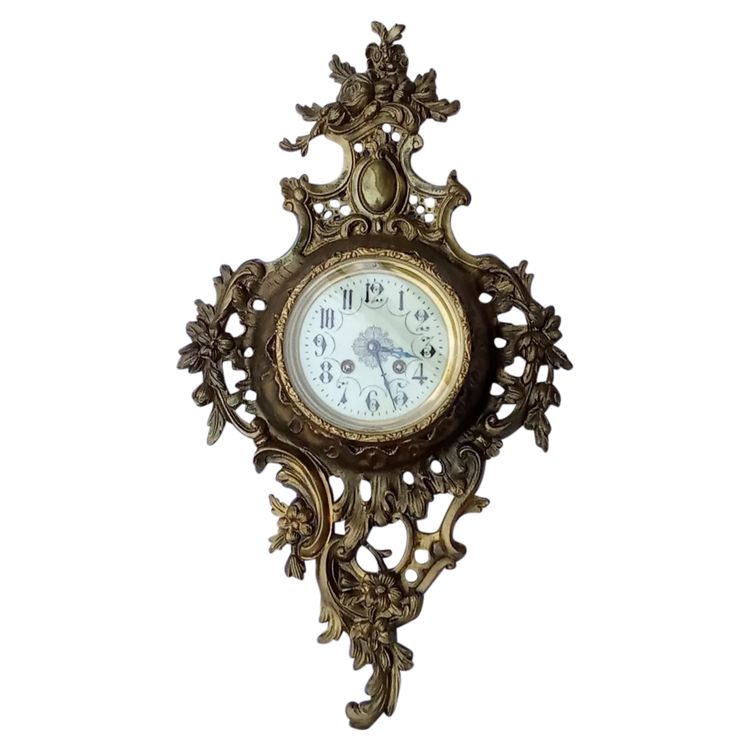 Antique Louis XV Style Cartel Clock