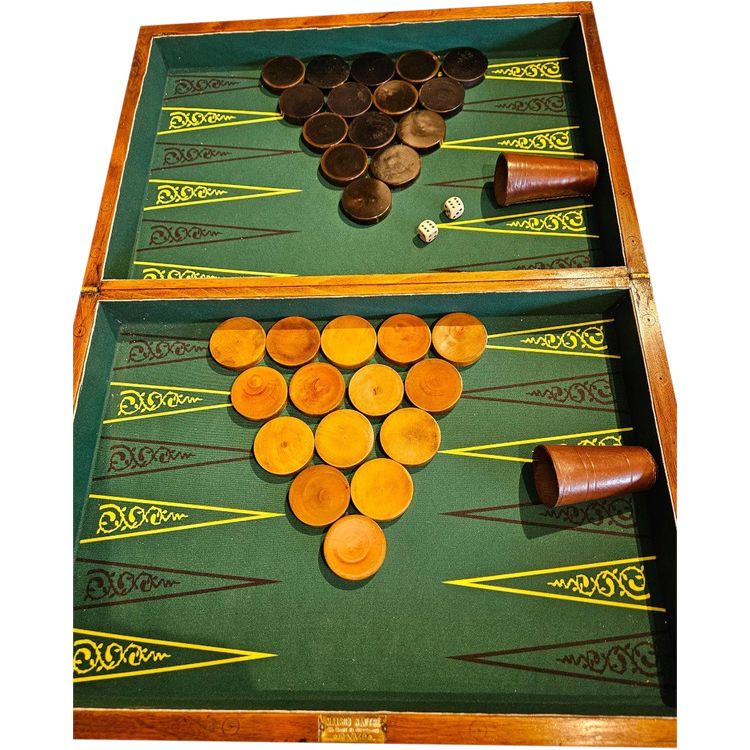 Backgammon game - Late 19th century.