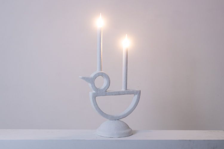 “Cui-cui” plaster lamp. Small series work by a French artist. LS6253611ALS6253611A