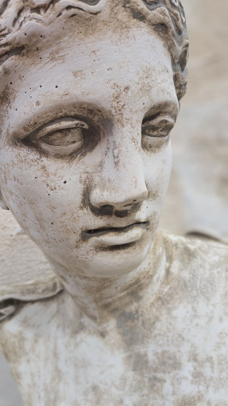 Neoclassical Cast Bust of a Goddess in Plaster, Early 20th Century