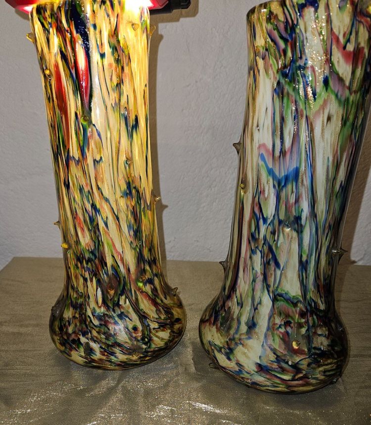 Pair of Clichy / Legras Vases - Early 20th century.