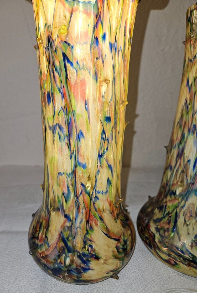 Pair of Clichy / Legras Vases - Early 20th century.