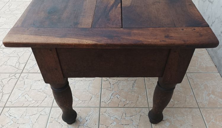 Old walnut side table