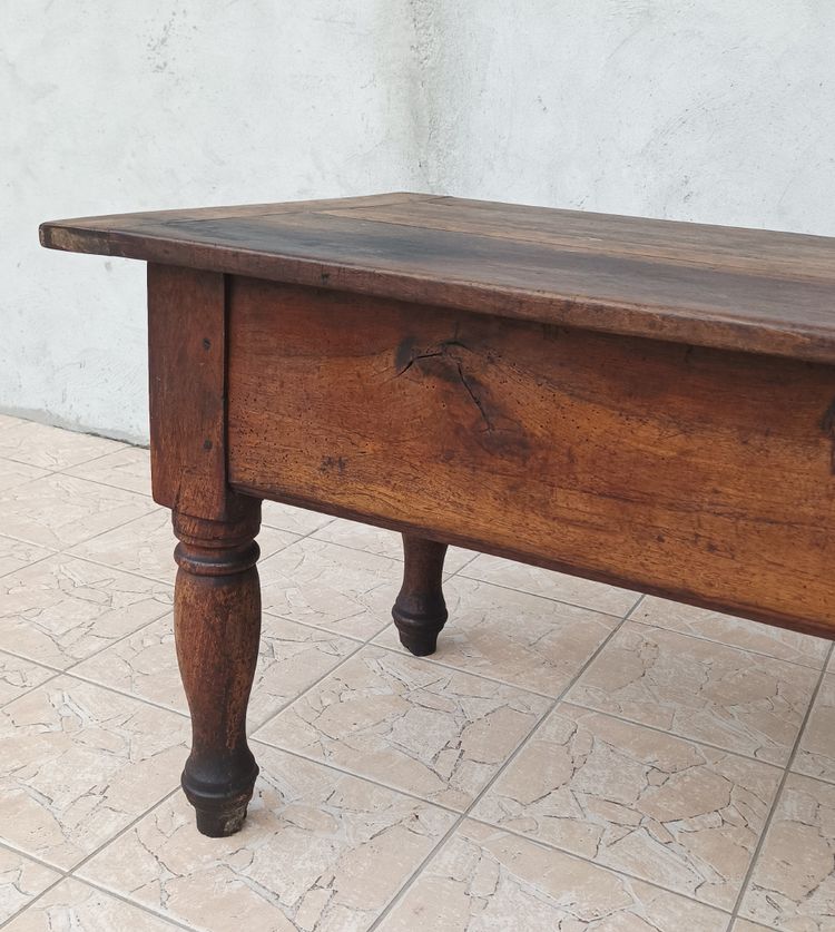 Old walnut side table