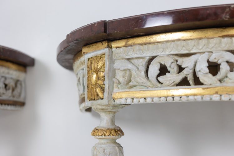 Malot. Pair of lacquered consoles from the Louis XVI period. Circa 1780. LS51701809P