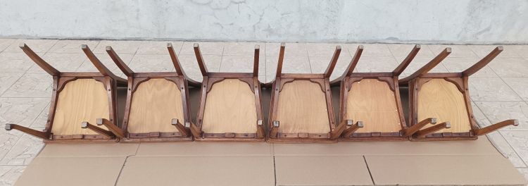 Louis Majorelle 6 Art Nouveau Chicory chairs 1900