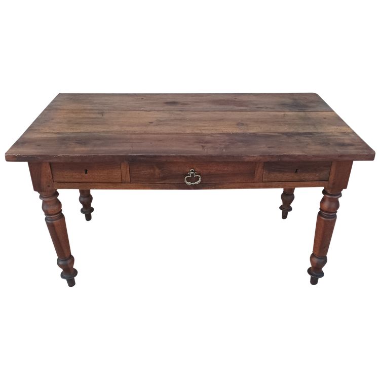 19th century walnut table